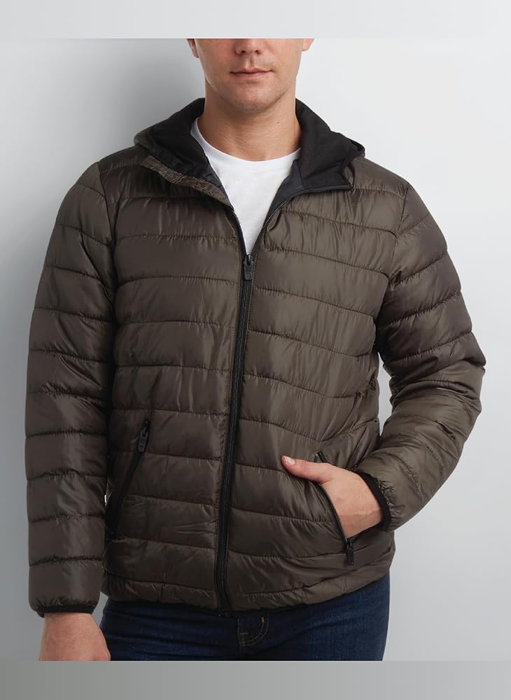 ジャケット・アウター 00s PERRY ELLIS fly front wool jacket Perry Ellis Mens Puffer Jacket - Quilted Packable Down Winter